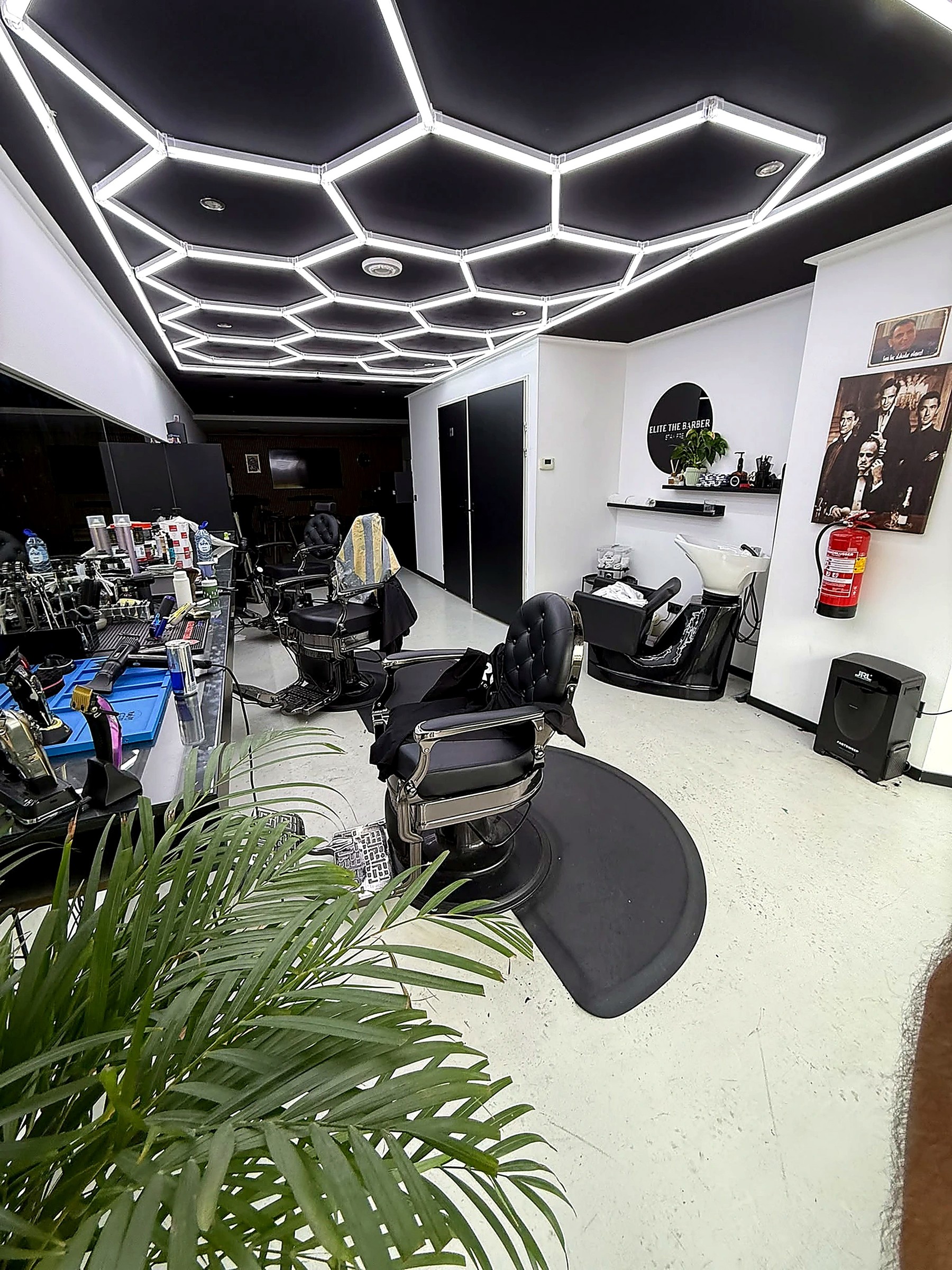 Interior of EliteTheBarber barbershop in Utrecht